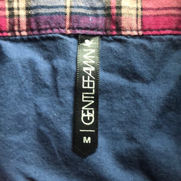 Women’s Gentle Fawn Plaid Top Size M - Picture 2 of 4